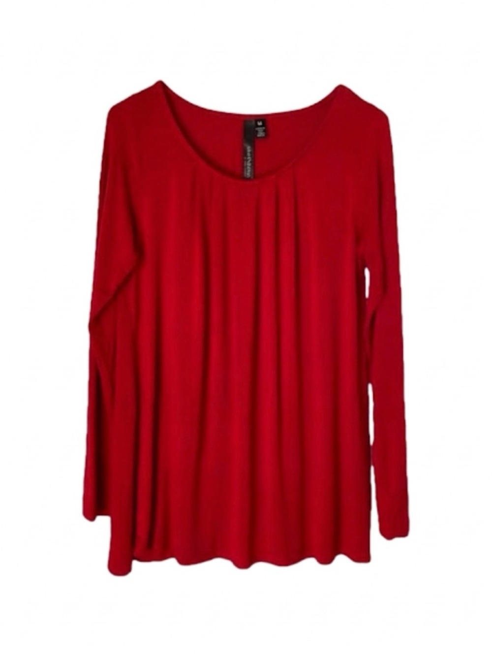 ELLUMINATION Comfortable Loose Pullover Top, Women’s Medium, Red